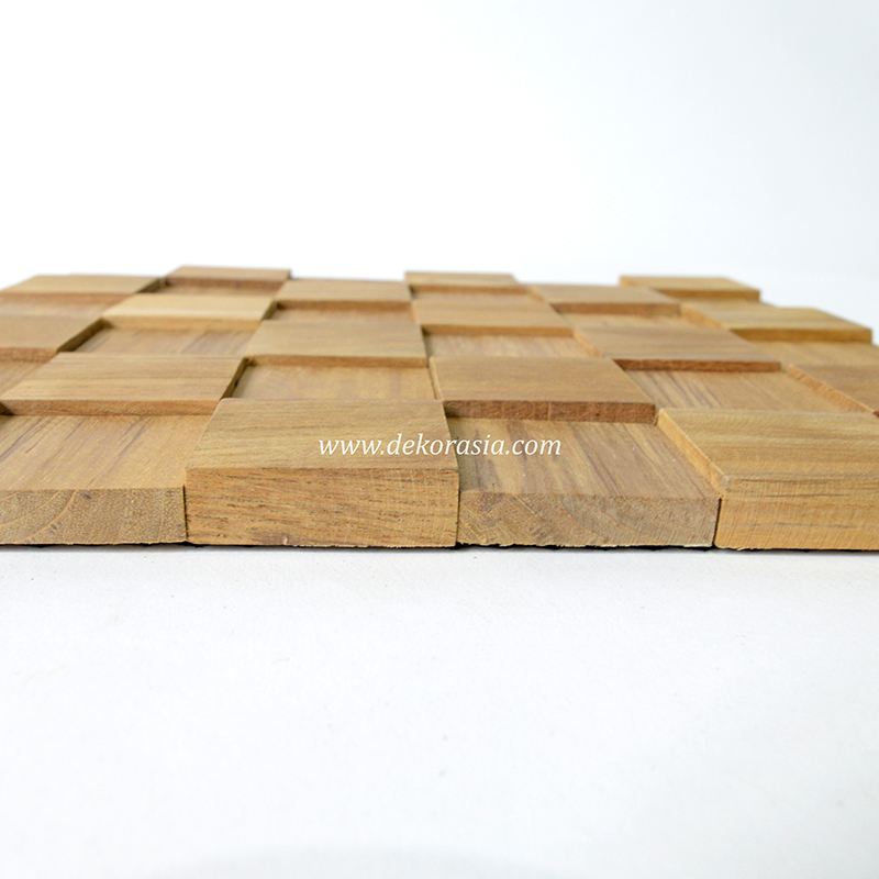 Wood Teak Wall Cladding, Top Quality Teak Wall Cladding Cube for Wall Decoration - Image 4