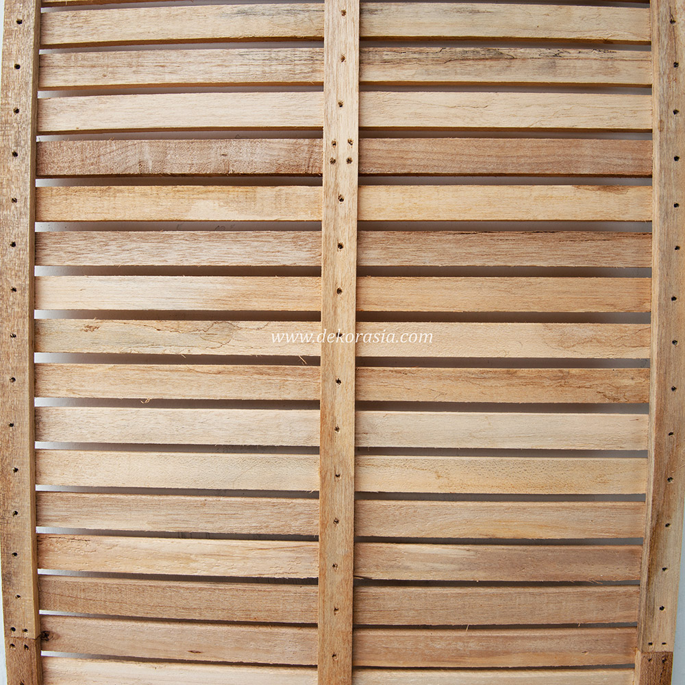 Horizontal Wood Screen, Natural Wood Panels Kruing / Merbau, Home Decoration Wood Fence - Image 3
