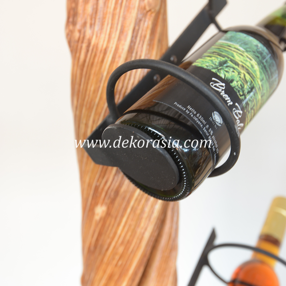 Wooden Wine Rack Decorative with 4 Holder - Wine Storage Display Racks - Image 2