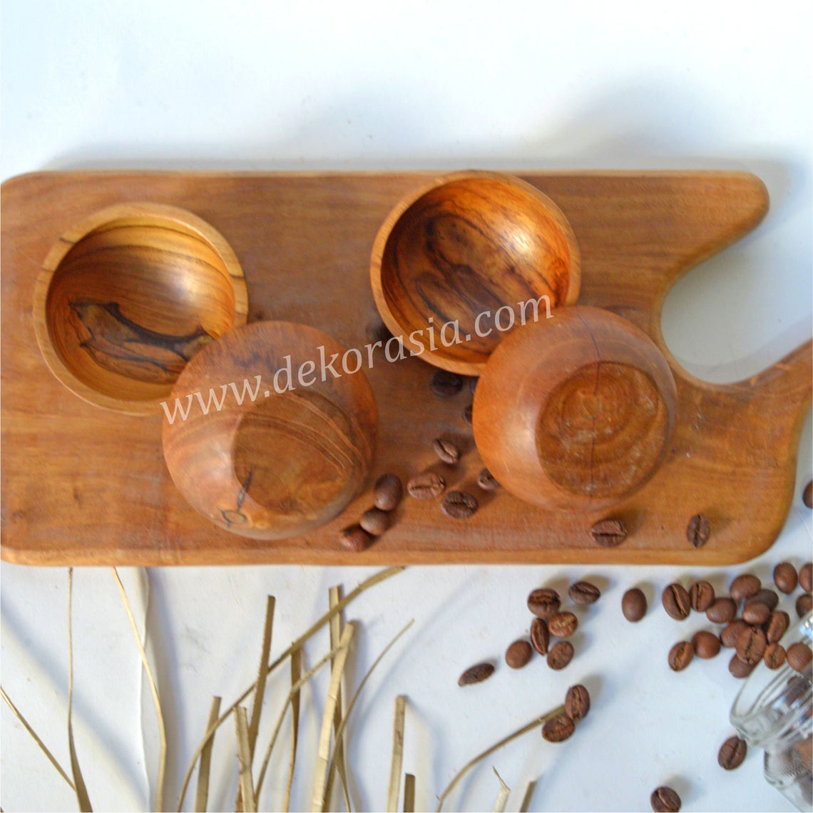 Mini Teak Bowl Wood Round Size Dia 3 to 4 inches, Wood Bowls Kitchenware - Image 4