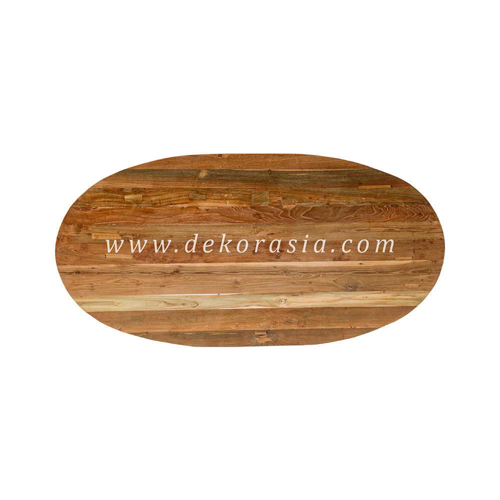 High Quality Wooden Oval Table Top, Wood Table Oval Shape for Dining Tables Home Furniture - Image 1