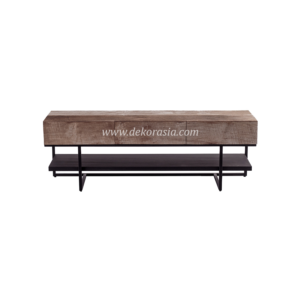 TV Dresser 3 Drawer Luxury for Bedroom and Living Room, Wood TV Cabinet Home Furniture Vintage