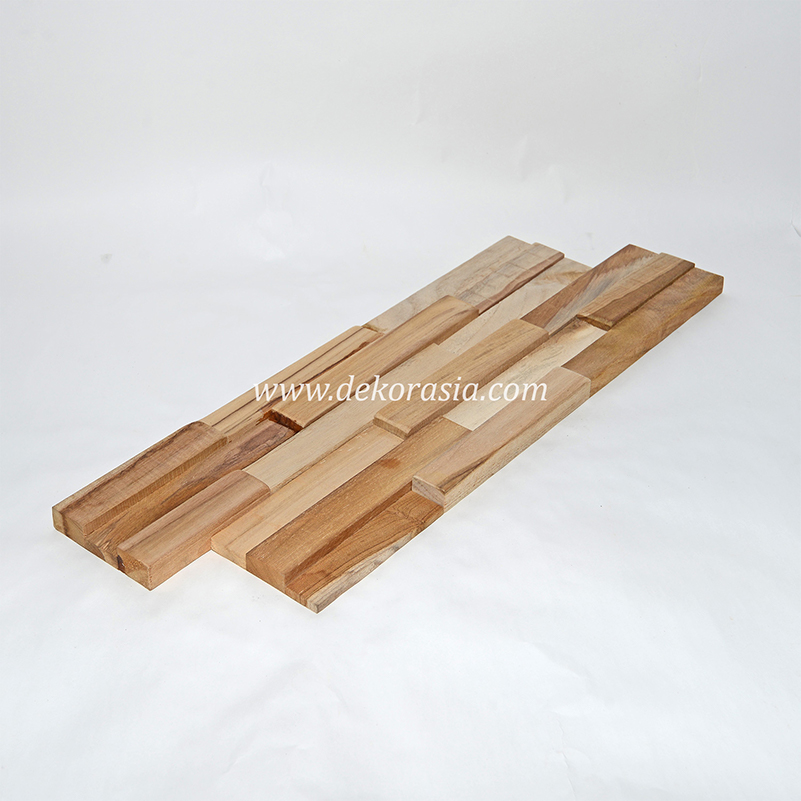Best Teak Wall Cladding, Natural Wood Wall Cladding Home Decor - Image 1