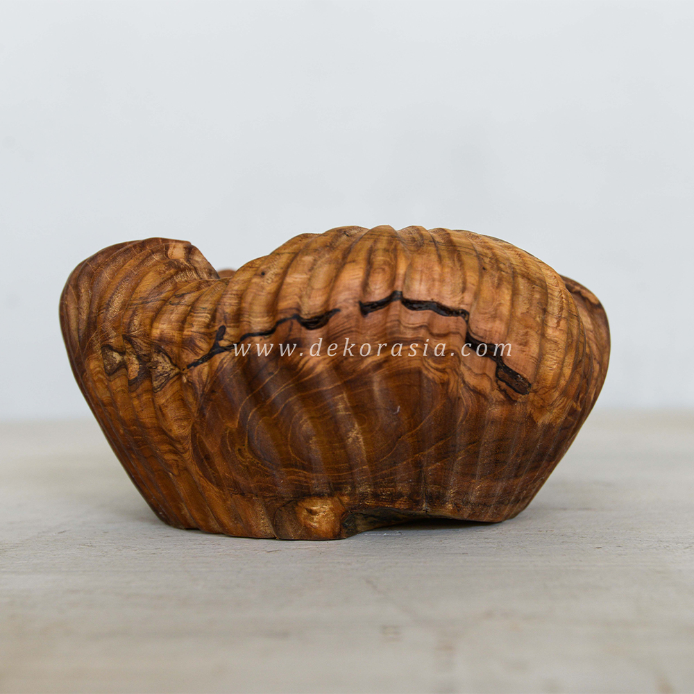 Unique Wooden Bowl Natural, Wood Bowls Rustic Tableware for Food Salad Soup - Image 3