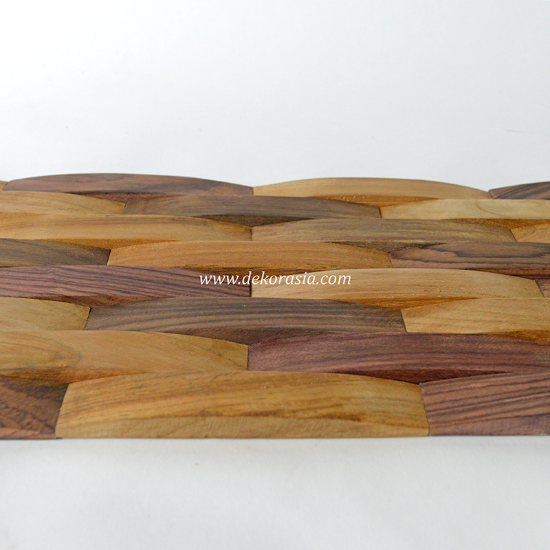 Wood Wall Wave Mix Premium, Natural Wall Cladding for Home Wall Decoration - Image 3