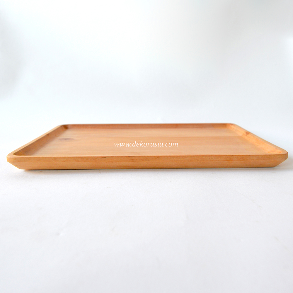 Rectangular Wood Serving Plates, Natural Tableware Dining For Sandwiches, Salad, Finger Foods, Cheese, Burgers, Appetizers - Image 4