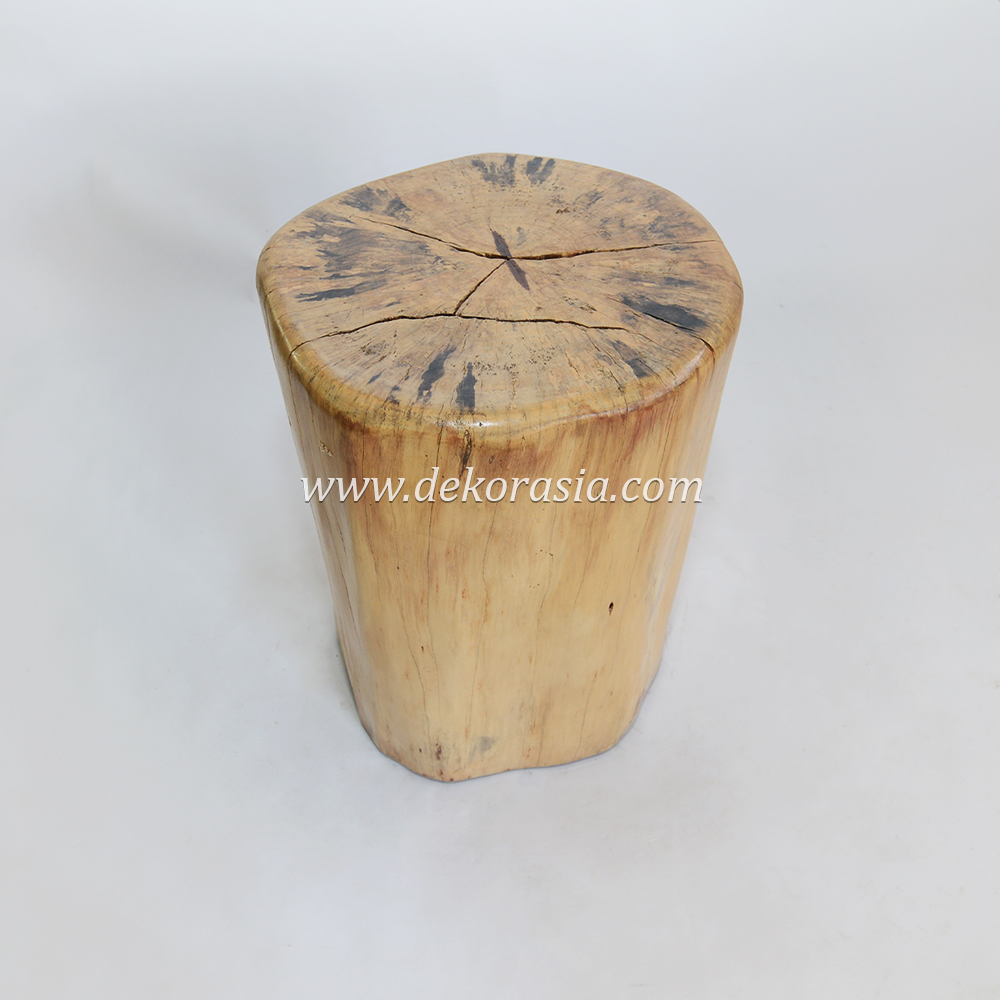 Round Wooden Stool, Custom Wooden Stool Living Room Furniture, Natural Wood Stool Decorative - Image 3