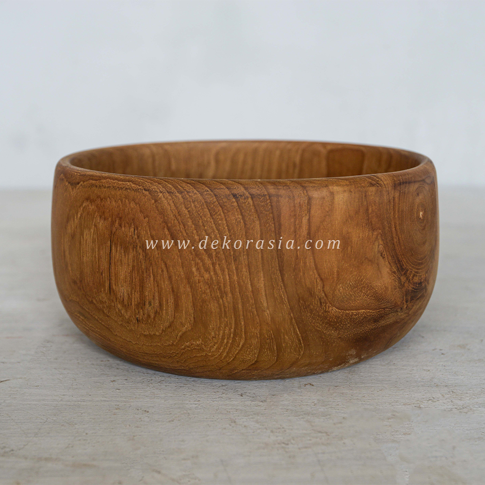 Wooden Bowls Food Soup Salad Serving Bowl, Wooden Bowl for Home Kitchen - Image 2