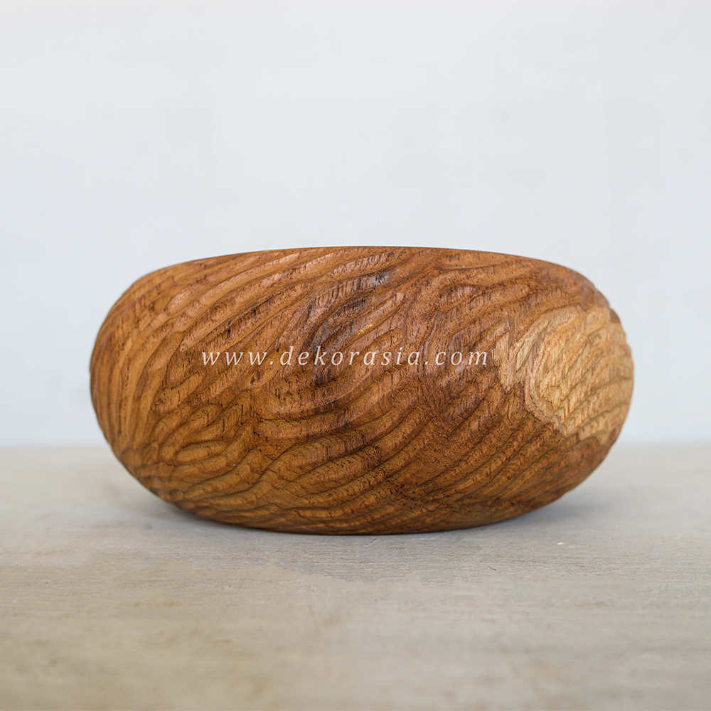 Wooden Bowl Natural Wood Salad Utensil, Salad Serving Bowl Fruit Bowls - Image 2