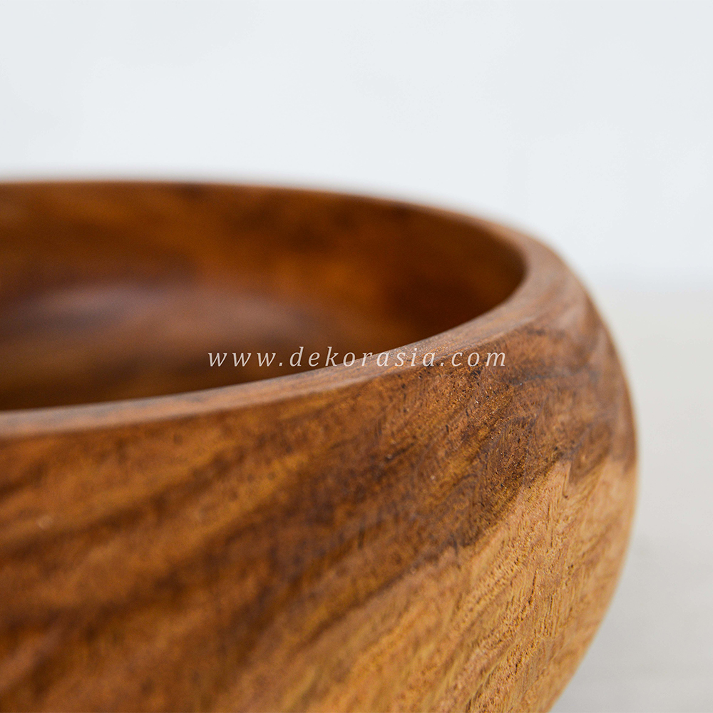 Wooden Bowl Natural Wood Salad Utensil, Salad Serving Bowl Fruit Bowls - Image 4