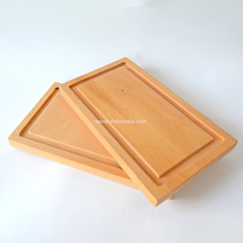 Natural Rectangular Solid Wooden Cutting Board, Cutting Boards For Kitchen - Image 2