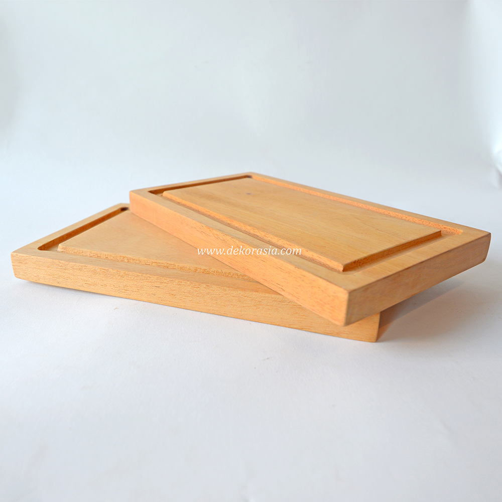 Natural Rectangular Solid Wooden Cutting Board, Cutting Boards For Kitchen - Image 3