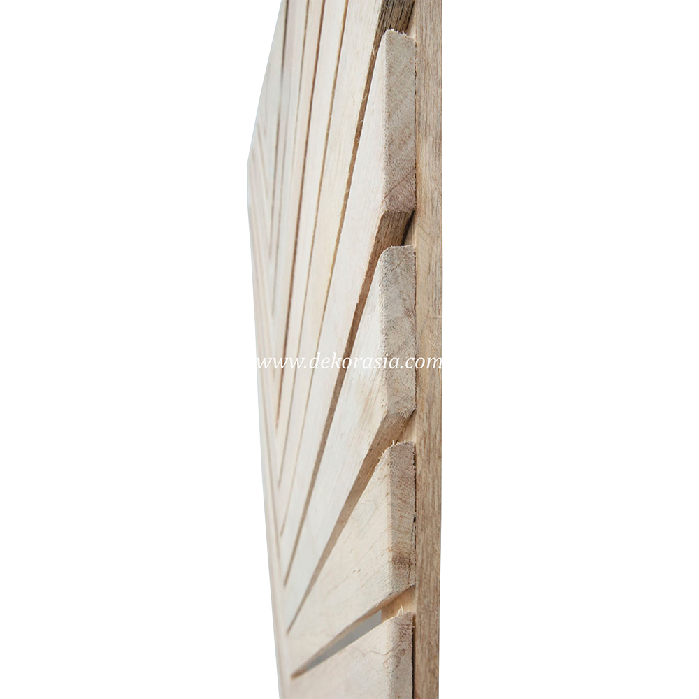 Natural Wood Screen, Wood Panels Variation Pattern - V Pattern Design Wood Fence - Image 4