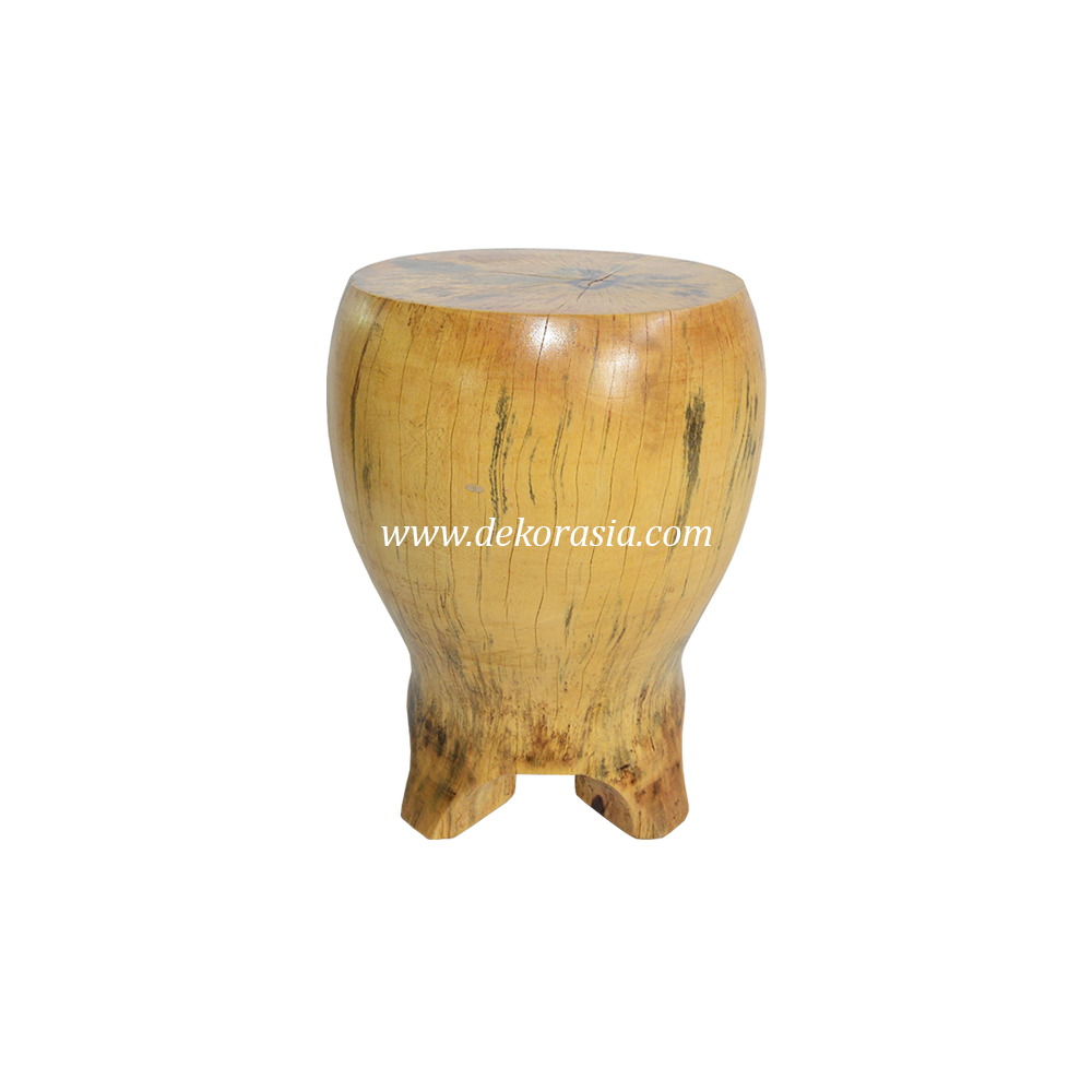 Spalted Natural Wooden Stools, Wood Stool Decorative, Solid Wood Stool - Image 1