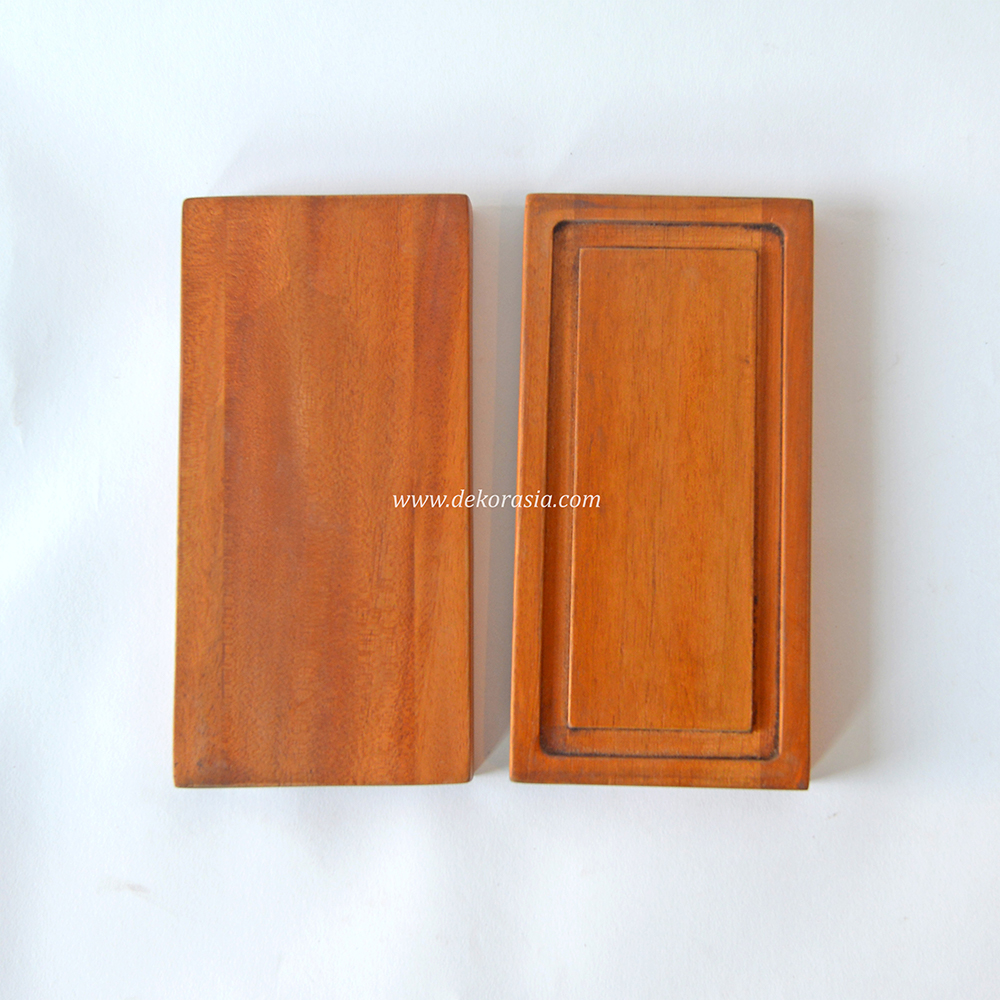 Natural Wood Rectangular Cutting Board with Frame, Wooden Chopping Board - Image 2