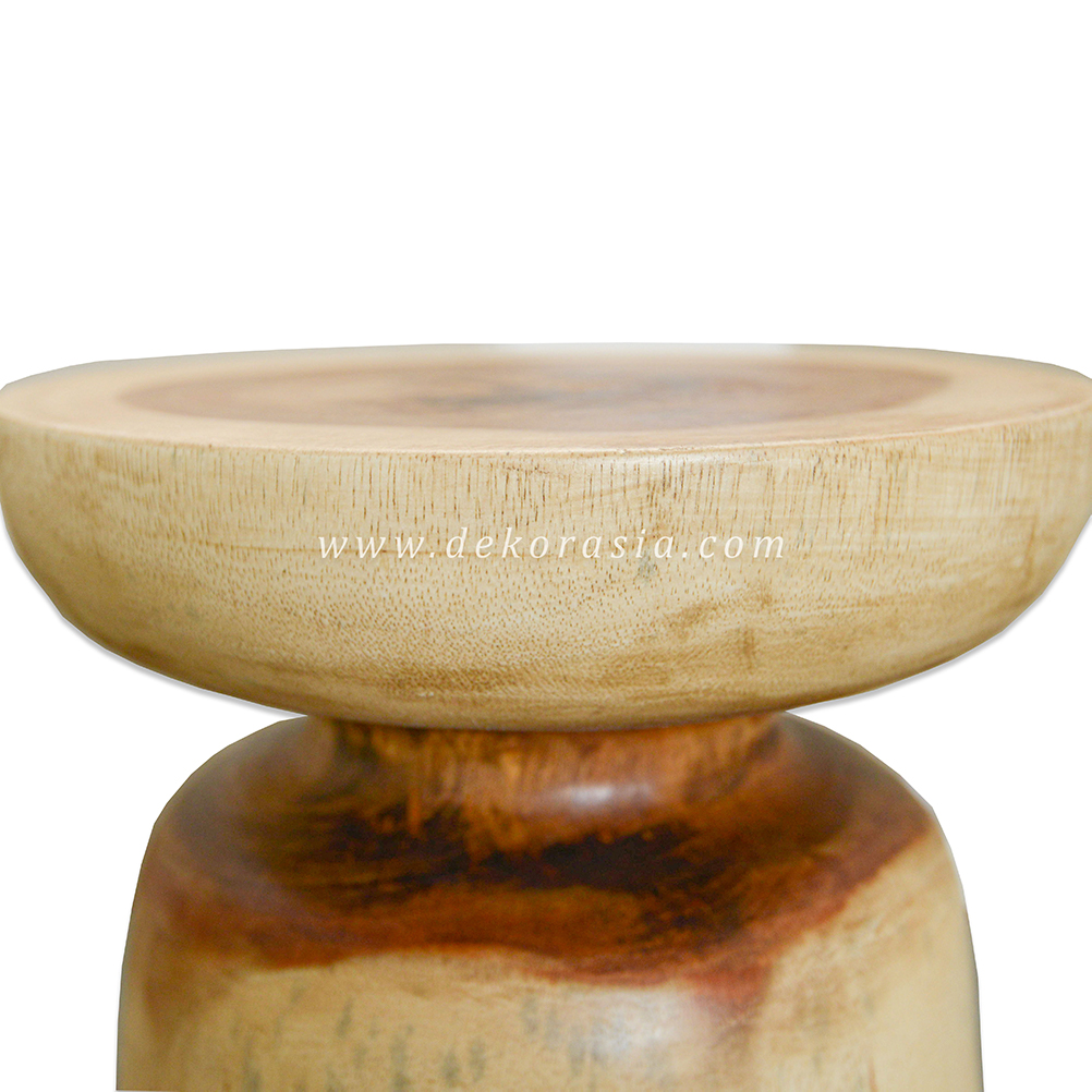 Mushroom Wooden Stool for Home Furniture - Image 3