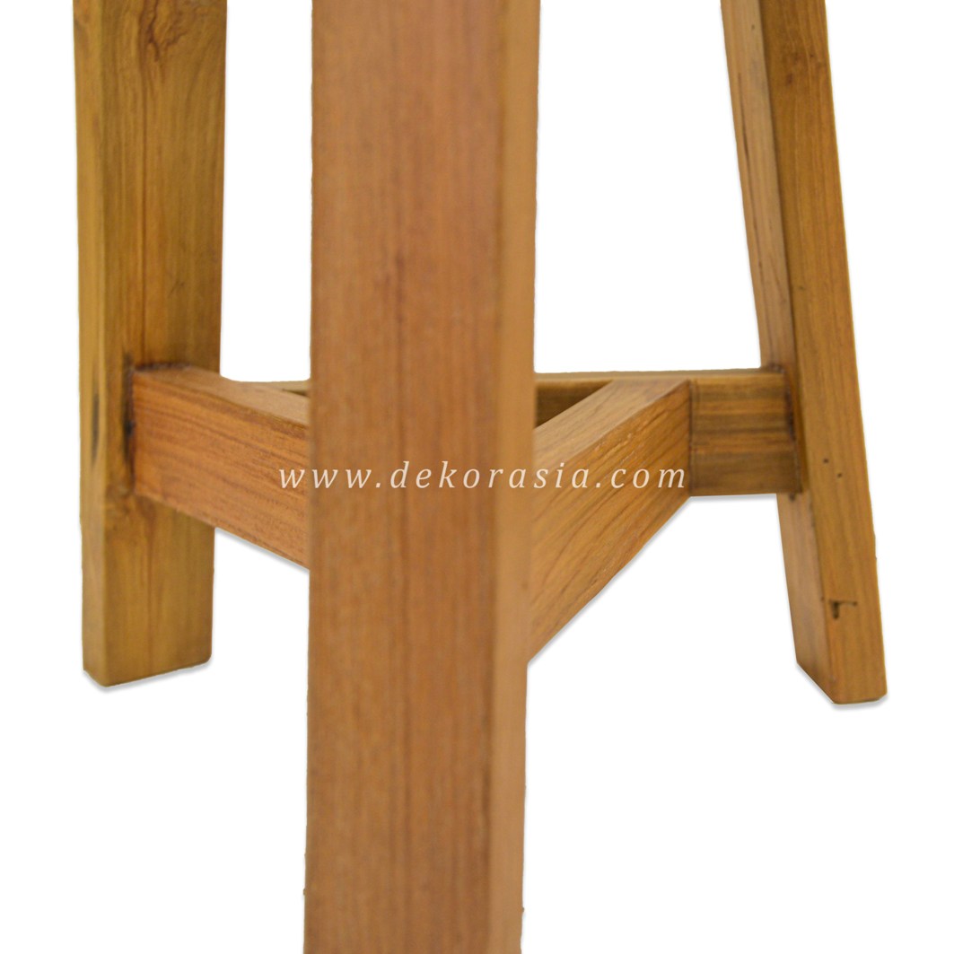Round Natural Stool - Wooden Stools for Home Furniture - Image 3