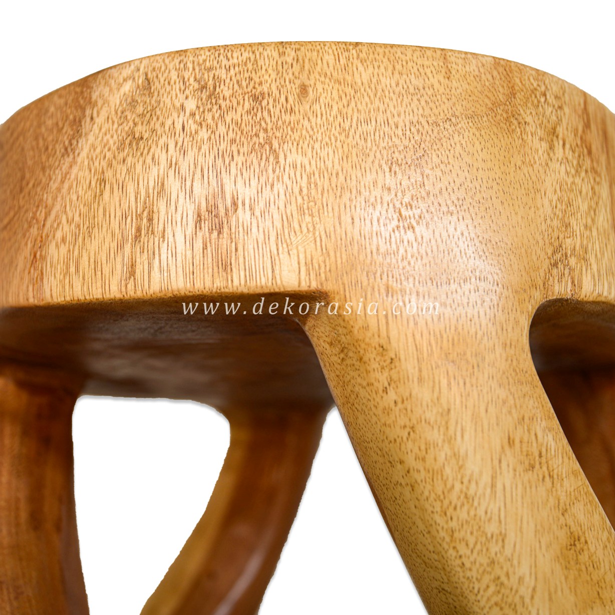 Round Twist Stool - Wooden Stools for Home Furniture - Image 3