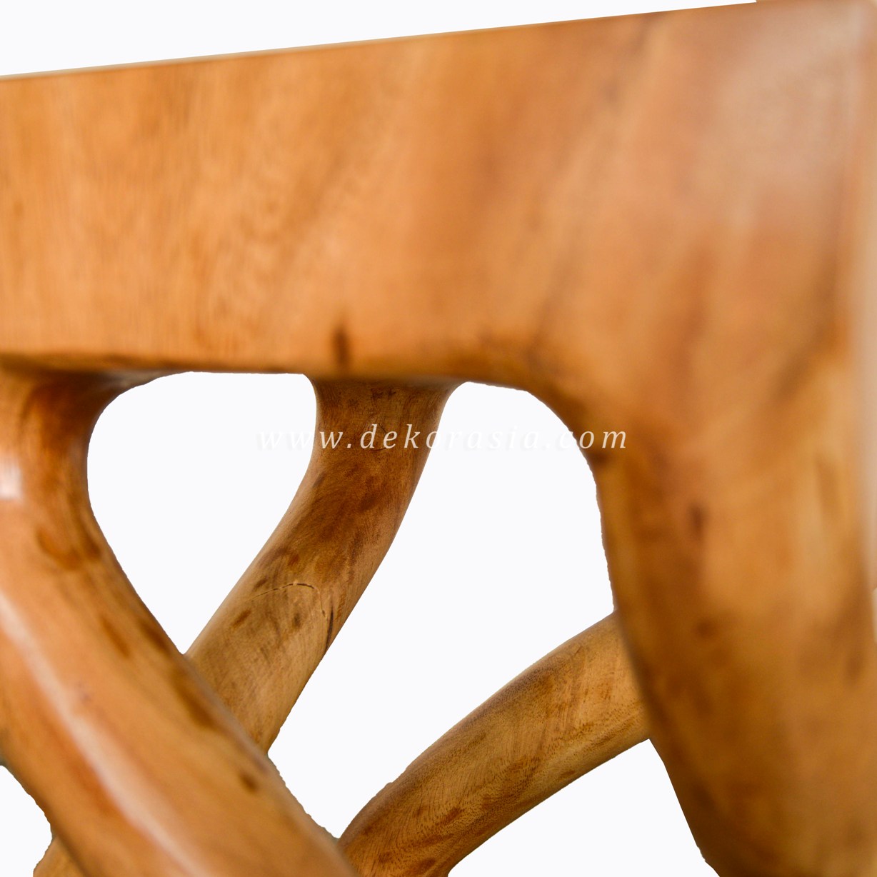 Square Twist Stool - Wooden Stools for Home Furniture - Image 3